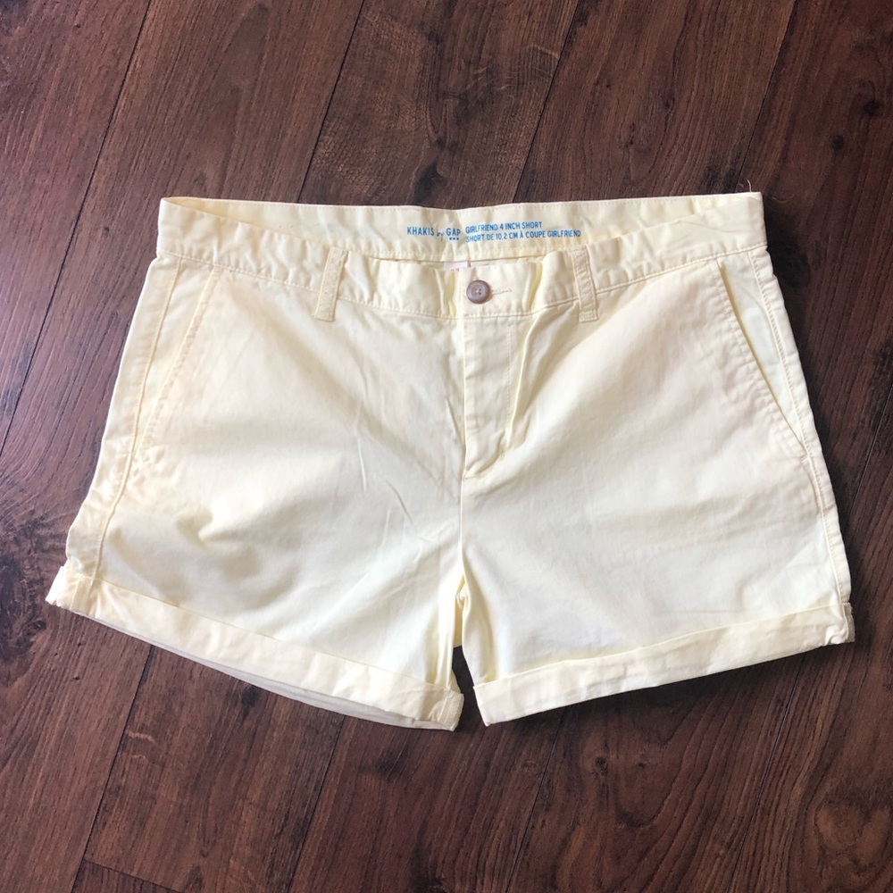 Pale yellow Gap chinos, size 12